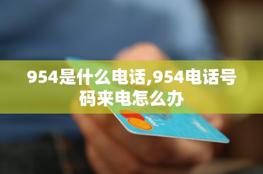 954是什么电话,954电话号码来电怎么办